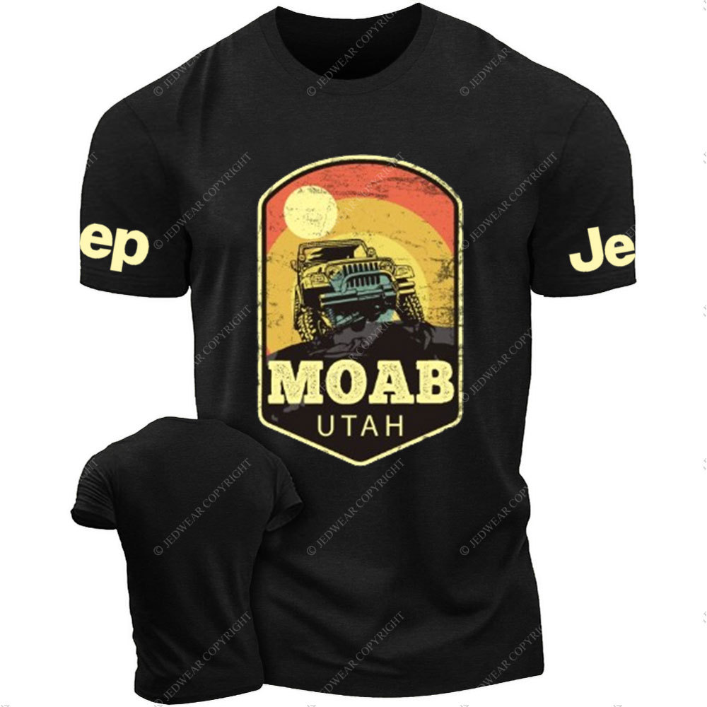 Moab Utah Jp Vintage Sunset T-Shirt