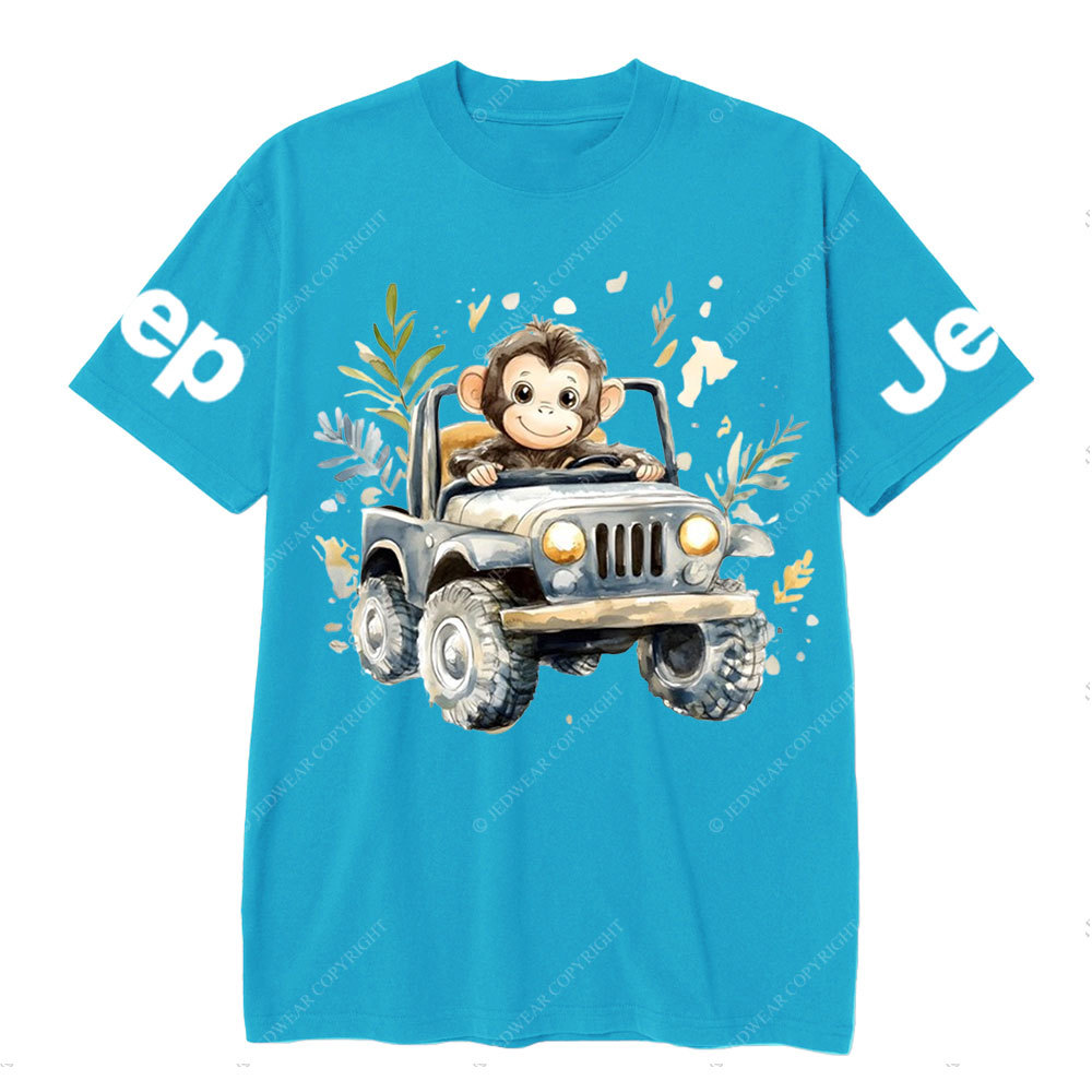 Cute Monkey Drives a Jp T-Shirt