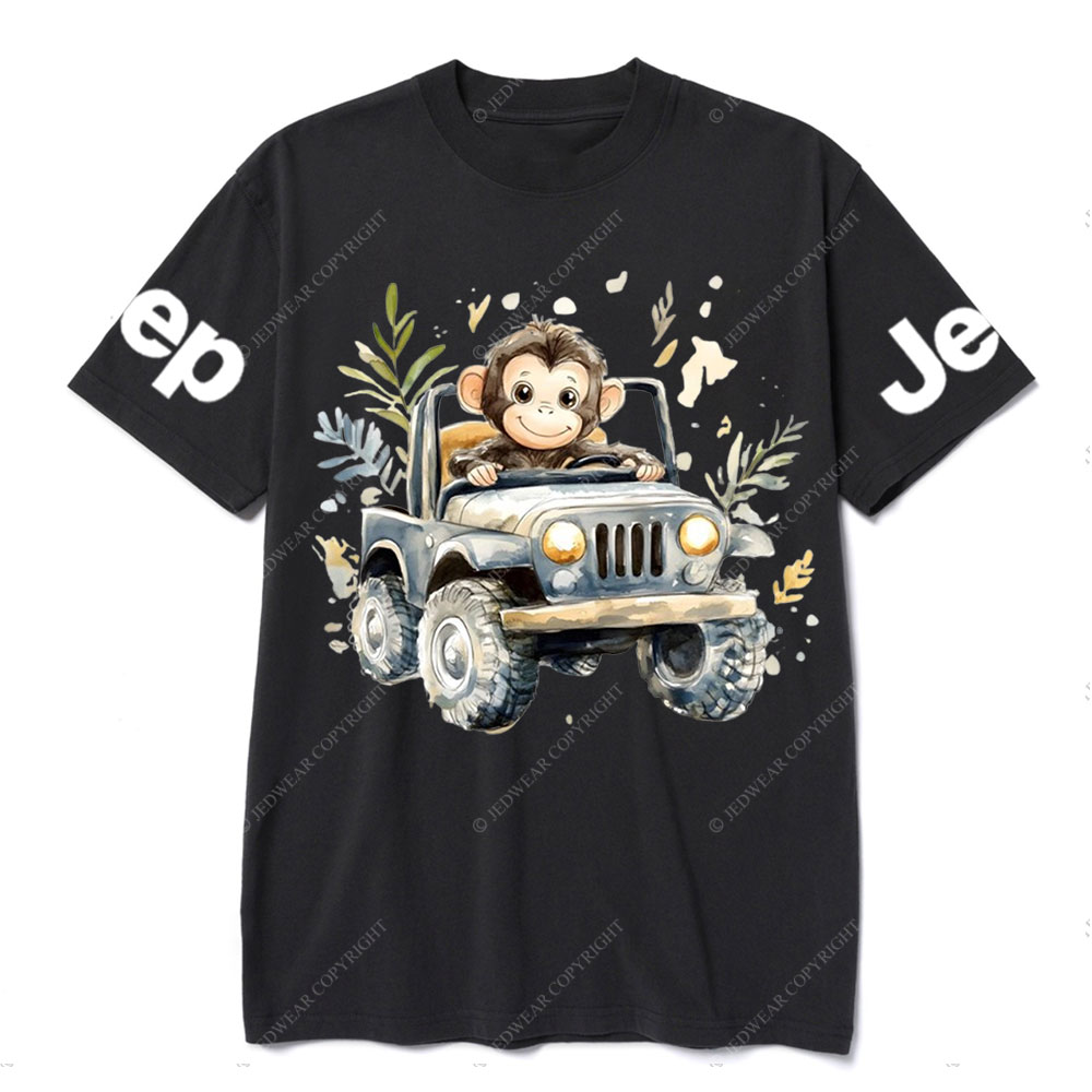 Cute Monkey Drives a Jp T-Shirt
