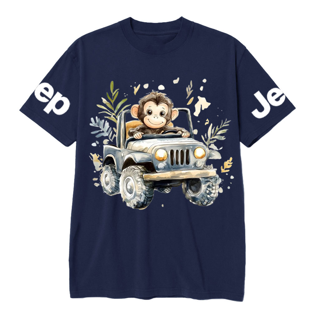 Cute Monkey Drives a Jp T-Shirt