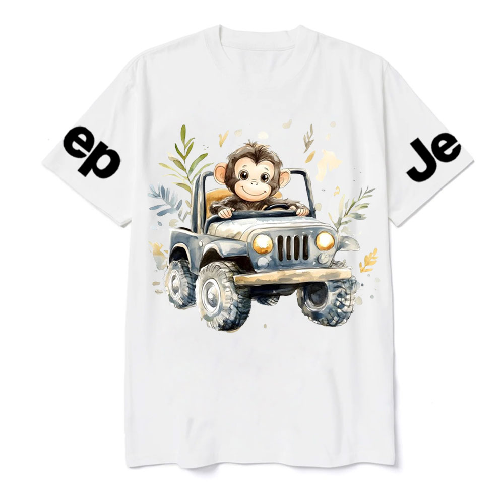 Cute Monkey Drives a Jp T-Shirt