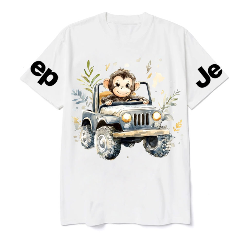 Cute Monkey Drives a Jp T-Shirt