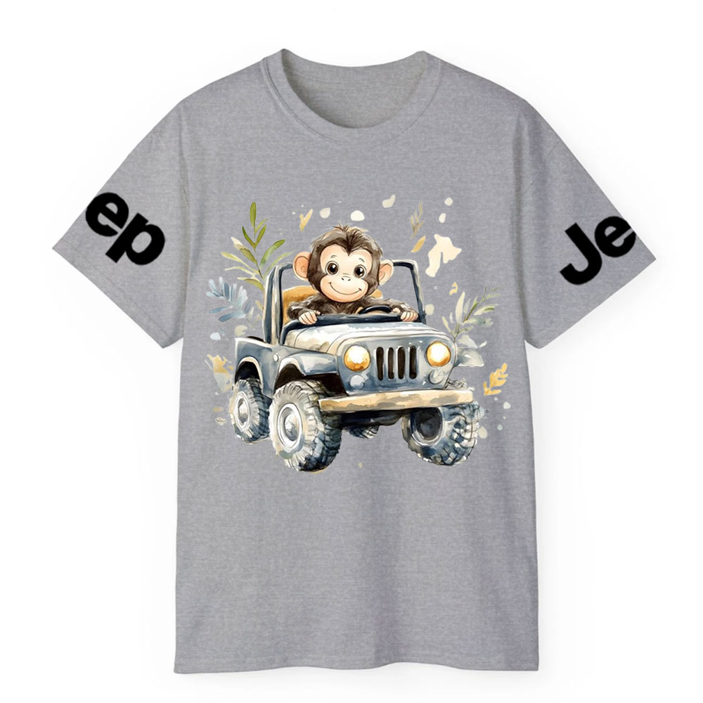 Cute Monkey Drives a Jp T-Shirt