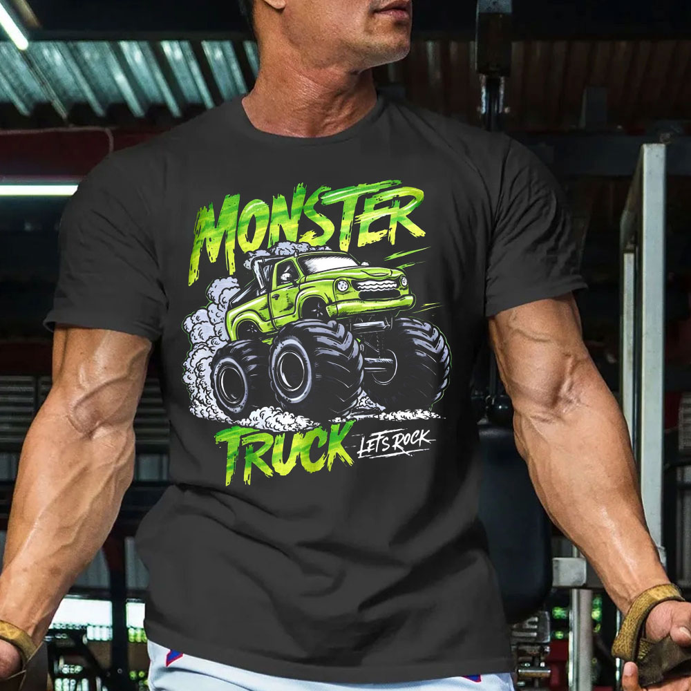 Monster Truck, Let's Rock Men's Tshirt