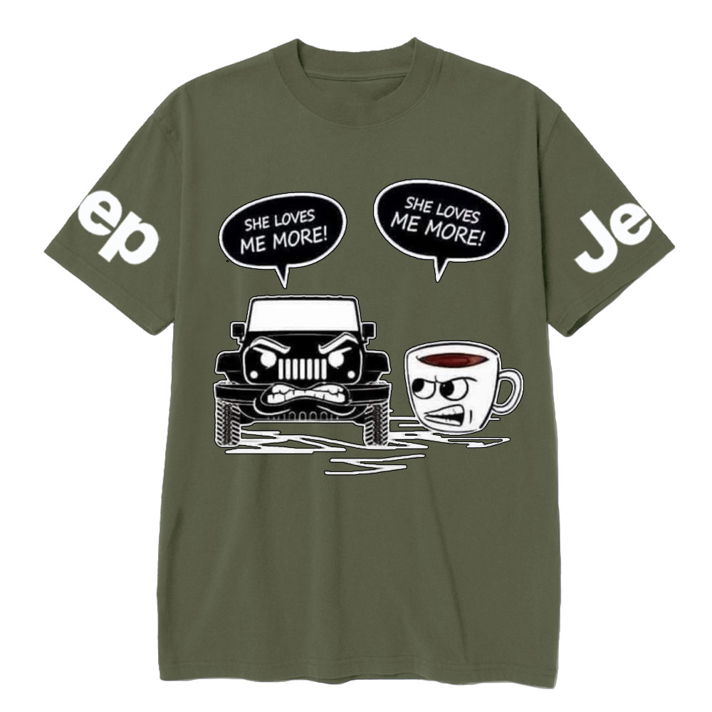 She Loves More Coffee or Jp T-Shirt