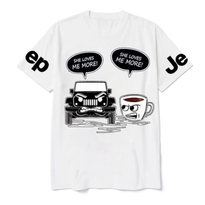 She Loves More Coffee or Jp T-Shirt
