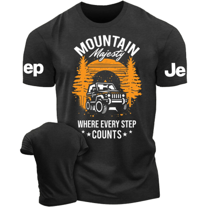 Mountain Majesty Where Every Step Counts Jp T-Shirt