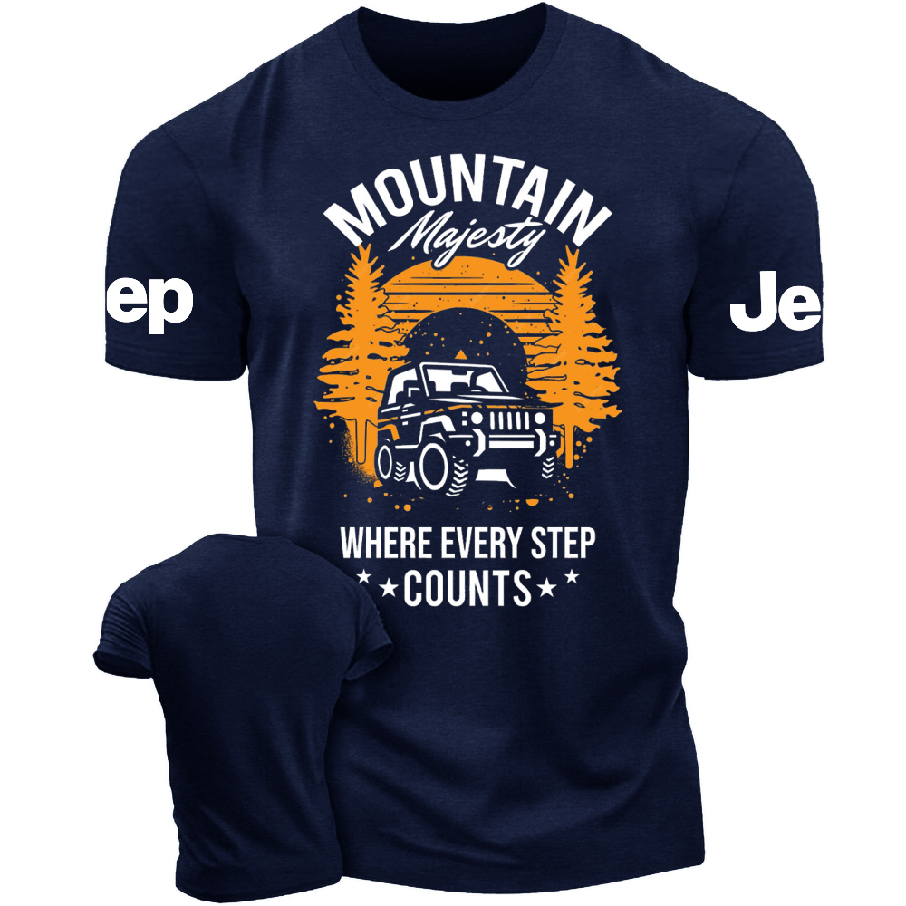 Mountain Majesty Where Every Step Counts Jp T-Shirt