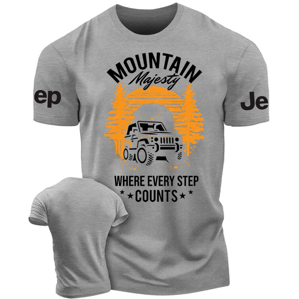 Mountain Majesty Where Every Step Counts Jp T-Shirt