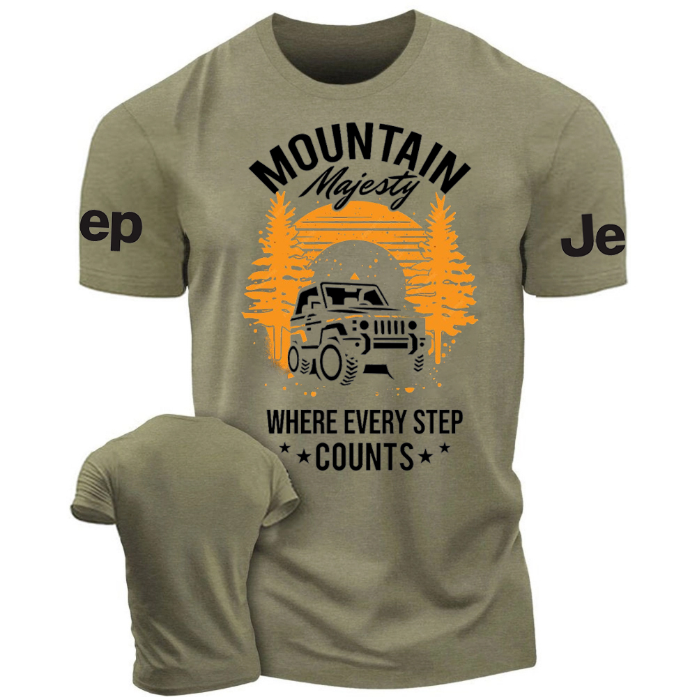 Mountain Majesty Where Every Step Counts Jp T-Shirt