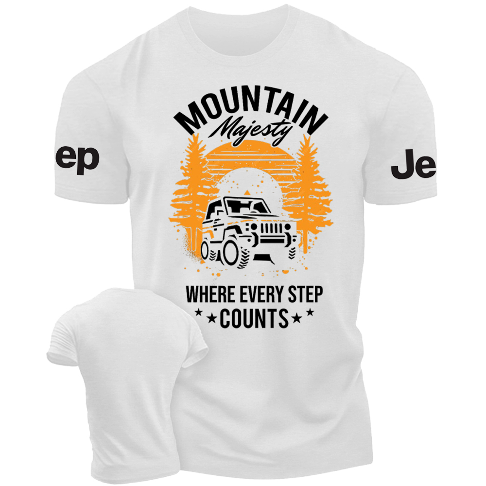 Mountain Majesty Where Every Step Counts Jp T-Shirt