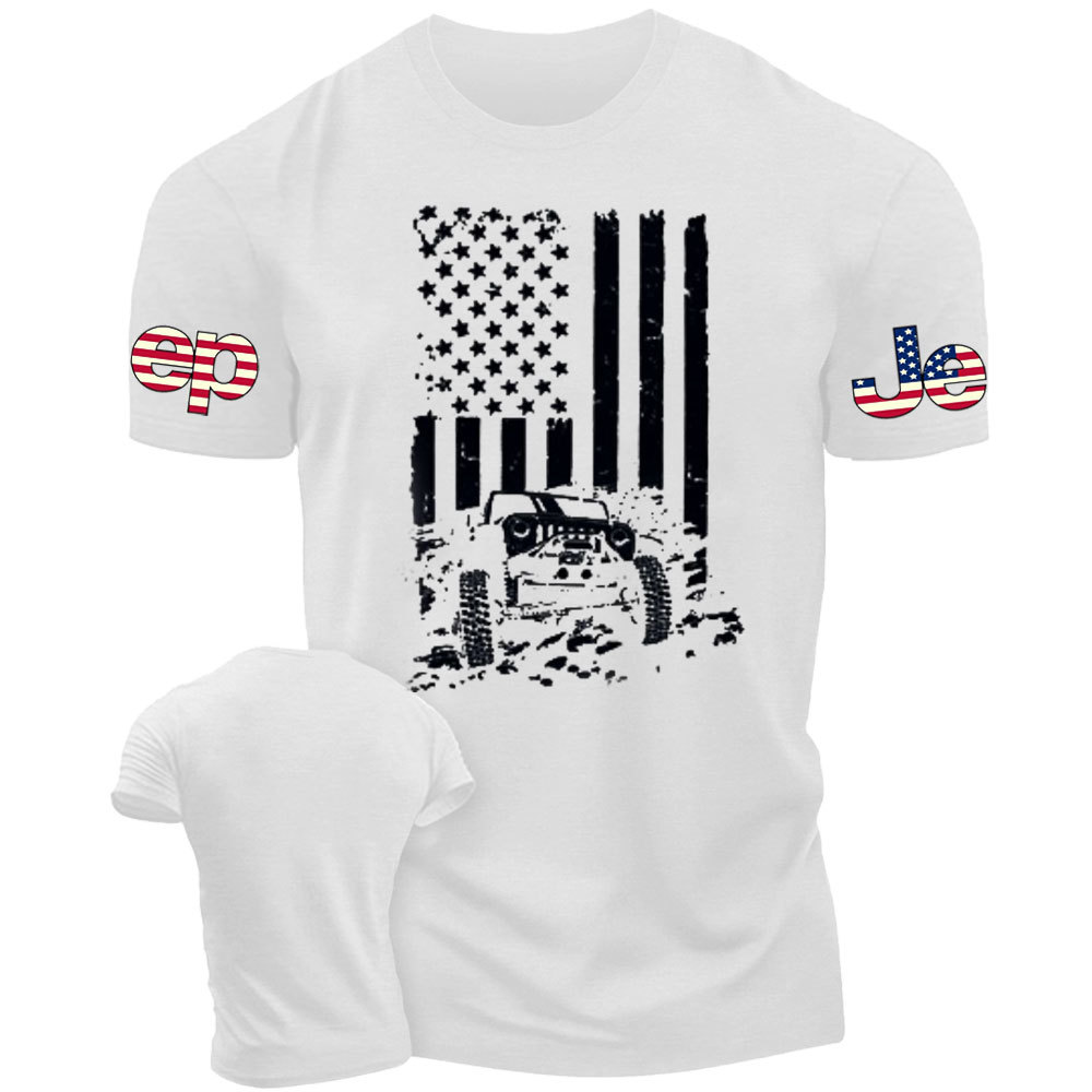 Complete Offroad American Flag Jp Men's Tshirt
