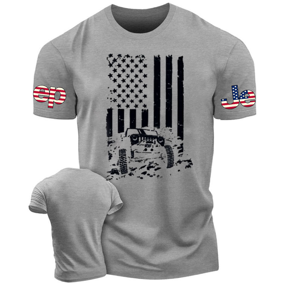 Complete Offroad American Flag Jp Men's Tshirt