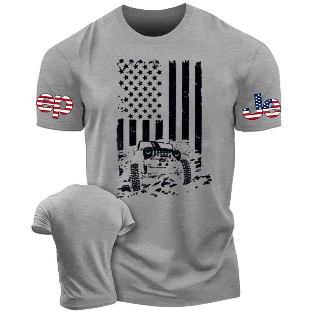 Complete Offroad American Flag Jp Men's Tshirt