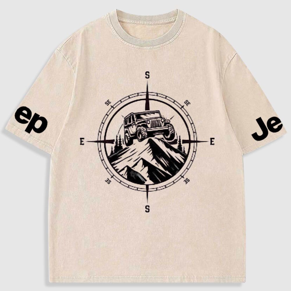 Jp Mountains Compass Washed T-Shirt