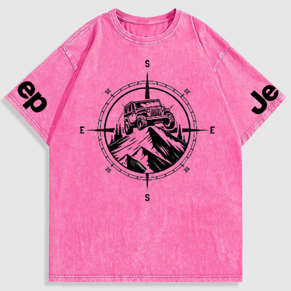 Jp Mountains Compass Washed T-Shirt