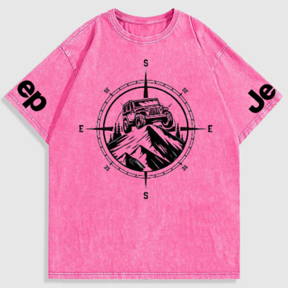 Jp Mountains Compass Washed T-Shirt