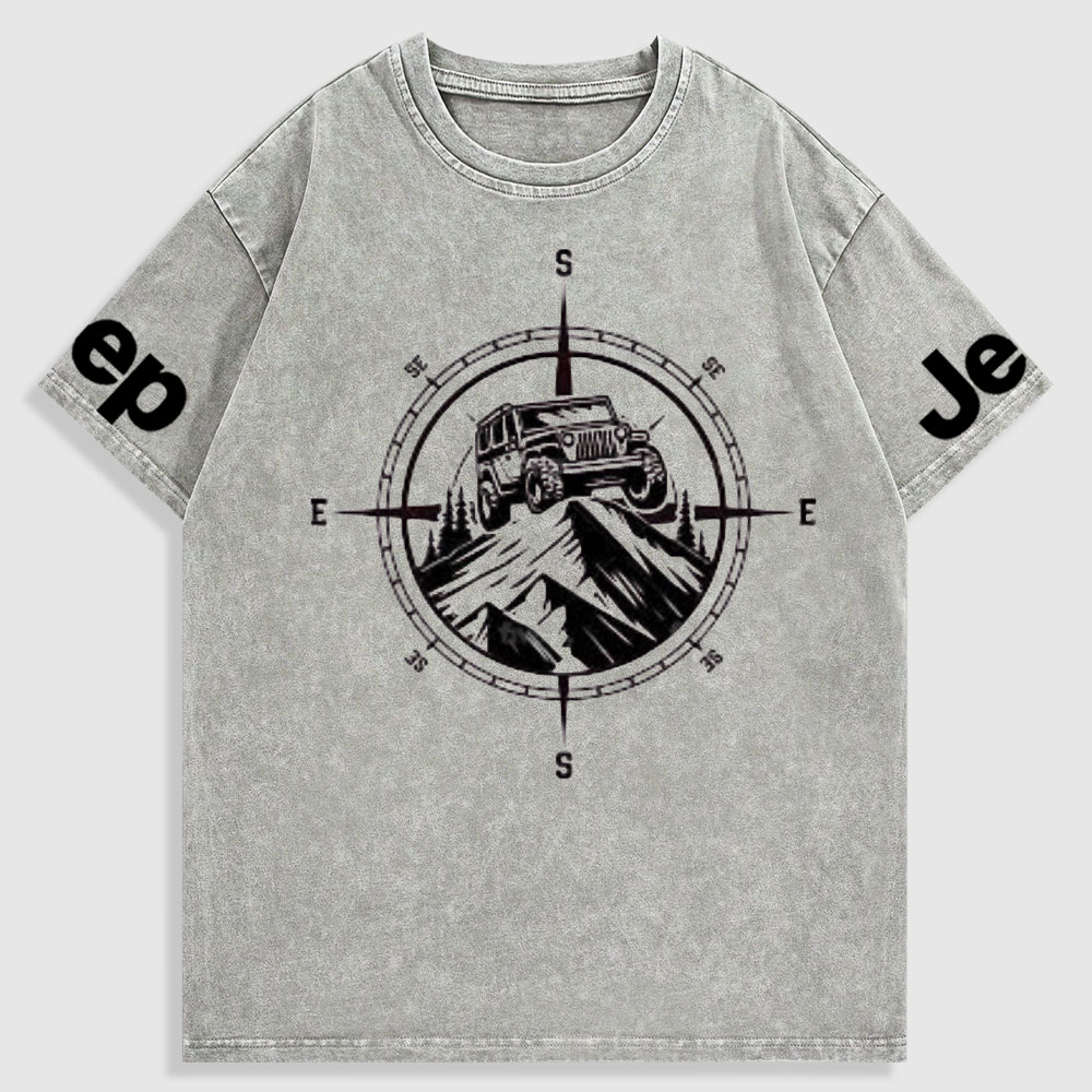 Jp Mountains Compass Washed T-Shirt