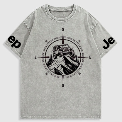 Jp Mountains Compass Washed T-Shirt