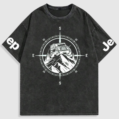 Jp Mountains Compass Washed T-Shirt