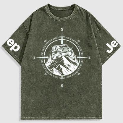 Jp Mountains Compass Washed T-Shirt