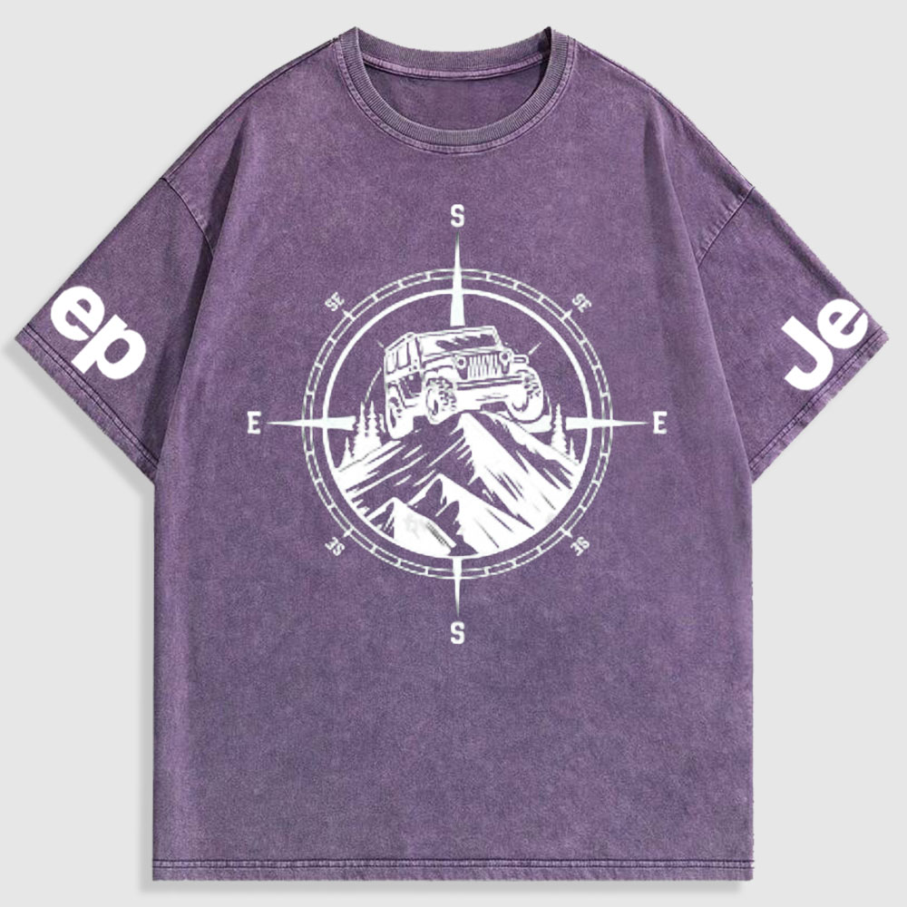Jp Mountains Compass Washed T-Shirt
