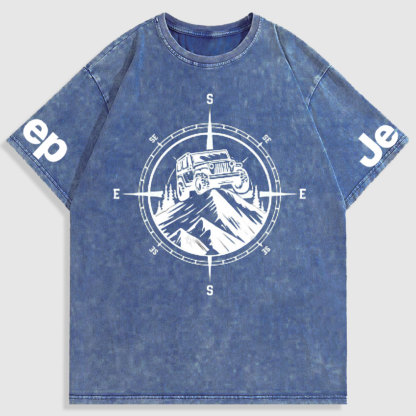 Jp Mountains Compass Washed T-Shirt