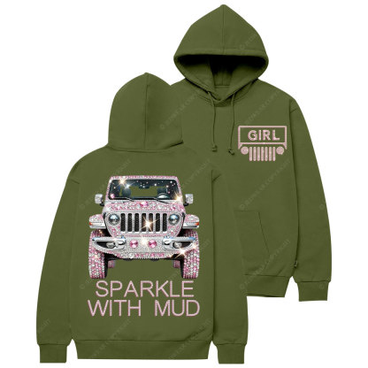 Sparkle With Mud Jp Girl Diamond Casual Hoodie