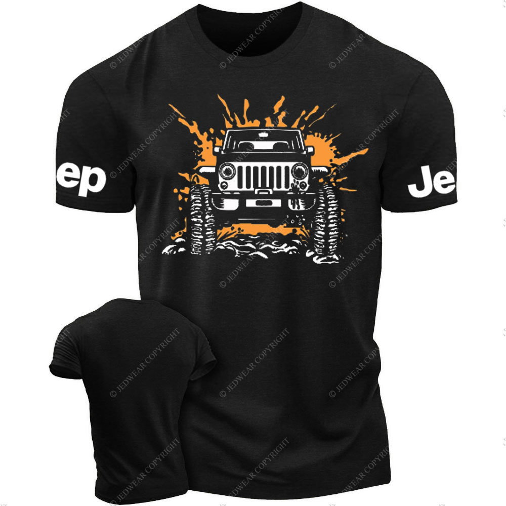Off-Road 4x4 Mud Splash Black Navy Jp Lover T-Shirt