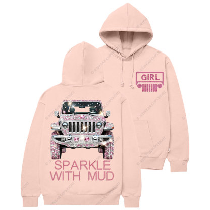 Sparkle With Mud Jp Girl Diamond Casual Hoodie