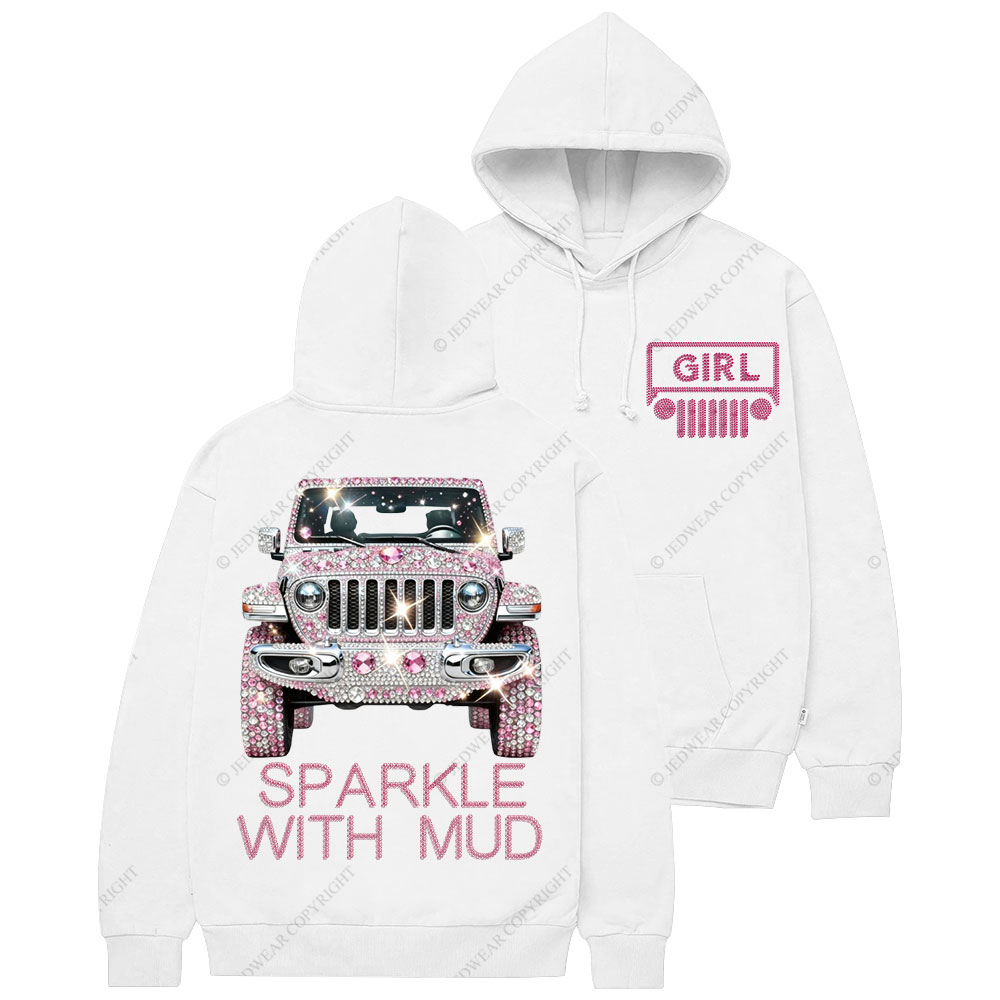 Sparkle With Mud Jp Girl Diamond Casual Hoodie
