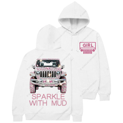 Sparkle With Mud Jp Girl Diamond Casual Hoodie