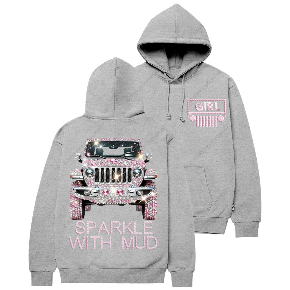 Sparkle With Mud Jp Girl Diamond Casual Hoodie