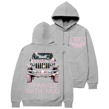 Sparkle With Mud Jp Girl Diamond Casual Hoodie