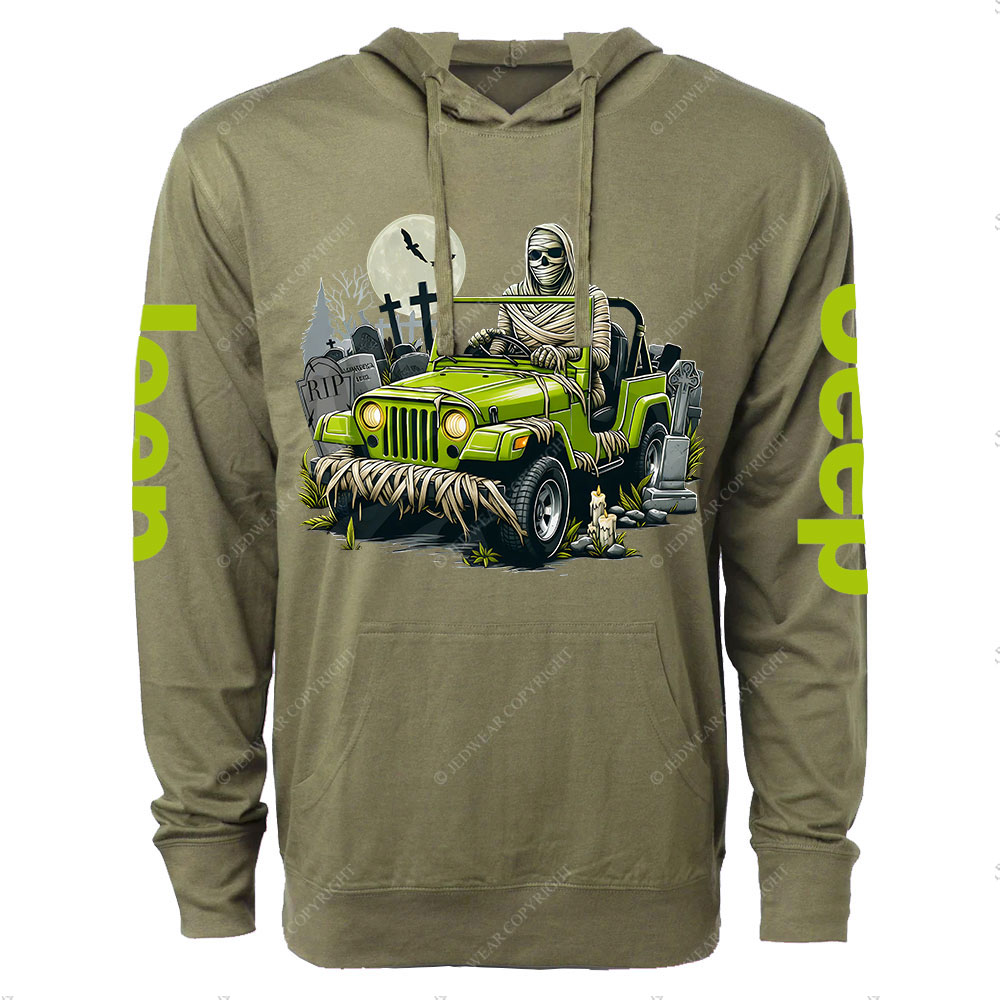 Mummy Jp-O-ween Halloween Oversized Lightweight Hoodie