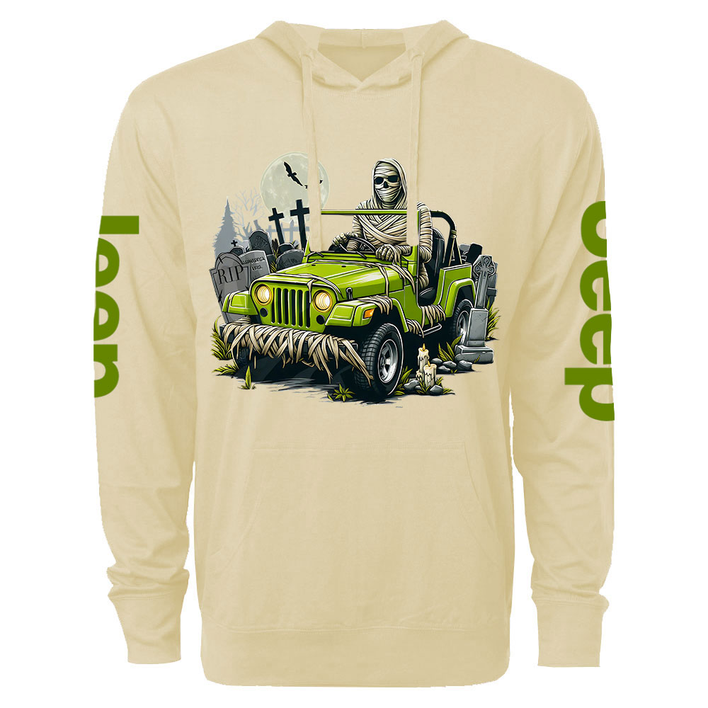 Mummy Jp-O-ween Halloween Oversized Lightweight Hoodie