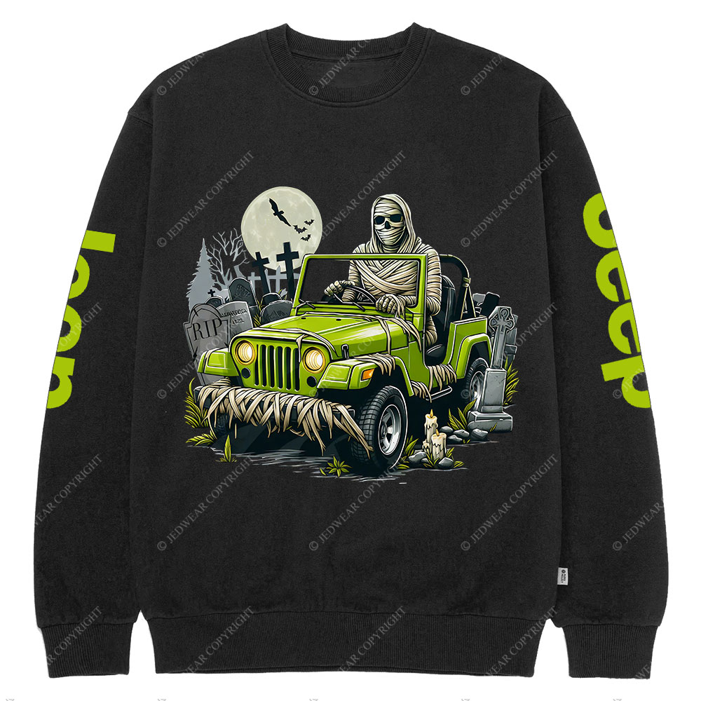 Mummy Jp-O-ween Halloween Crew Neck Sweatshirt