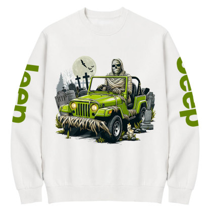 Mummy Jp-O-ween Halloween Crew Neck Sweatshirt