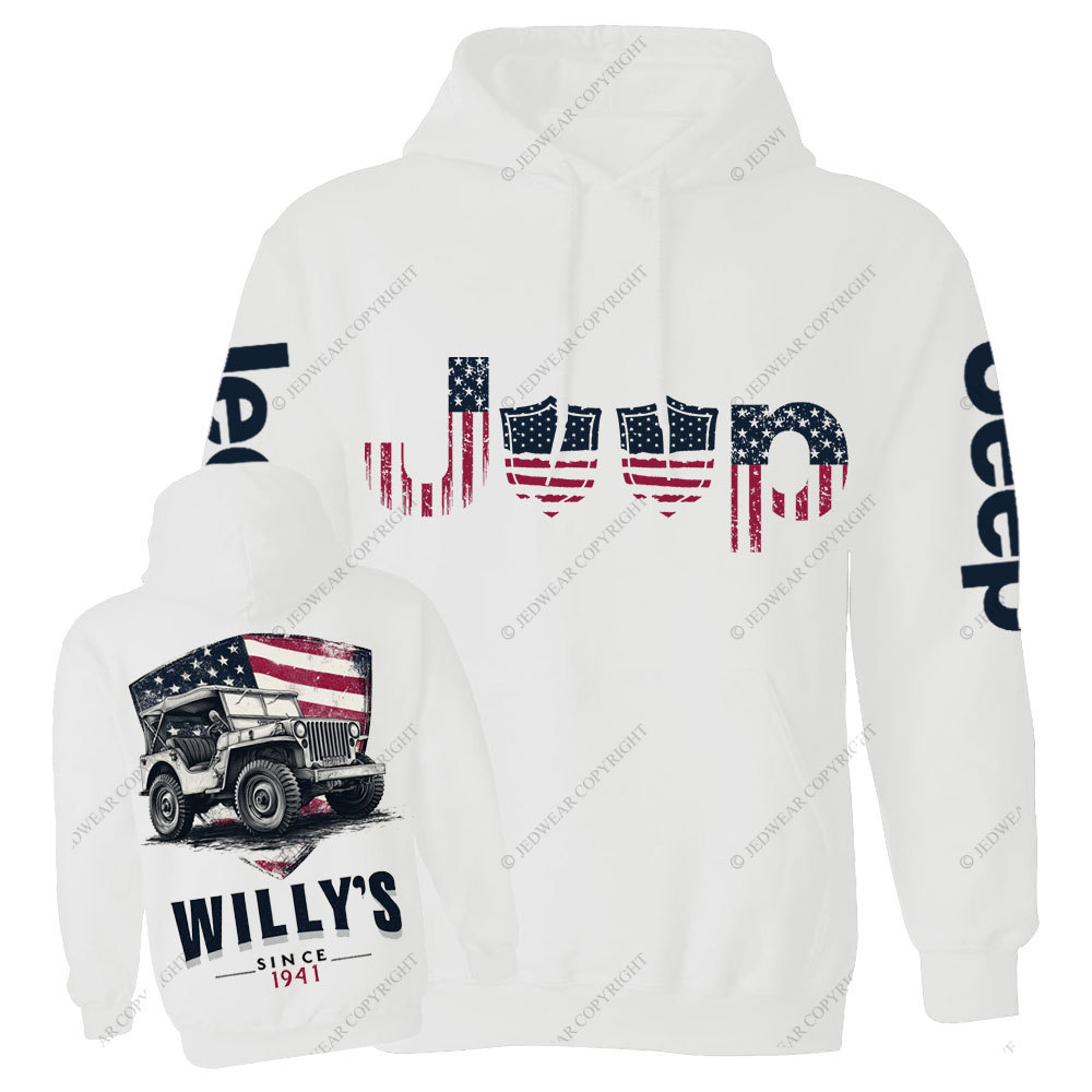 American Flag Shield Jp Men Casual Hoodie