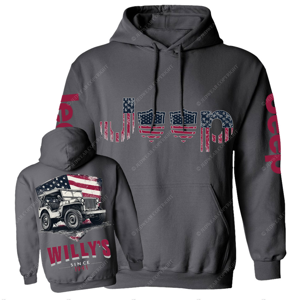 American Flag Shield Jp Men Casual Hoodie