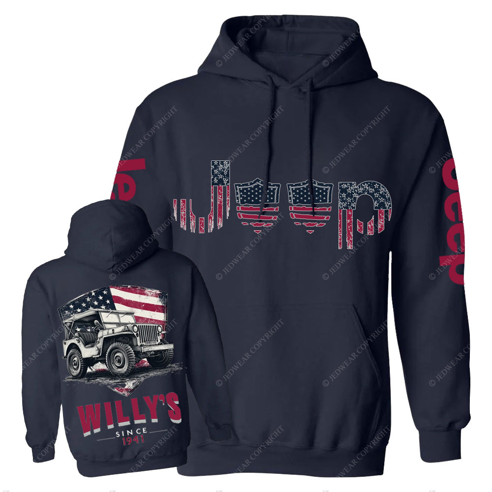 American Flag Shield Jp Men Casual Hoodie