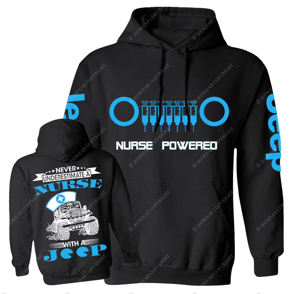 Needle Grille Nurse Power Never Underestimate a Nurse with a Jp Casual Hoodie