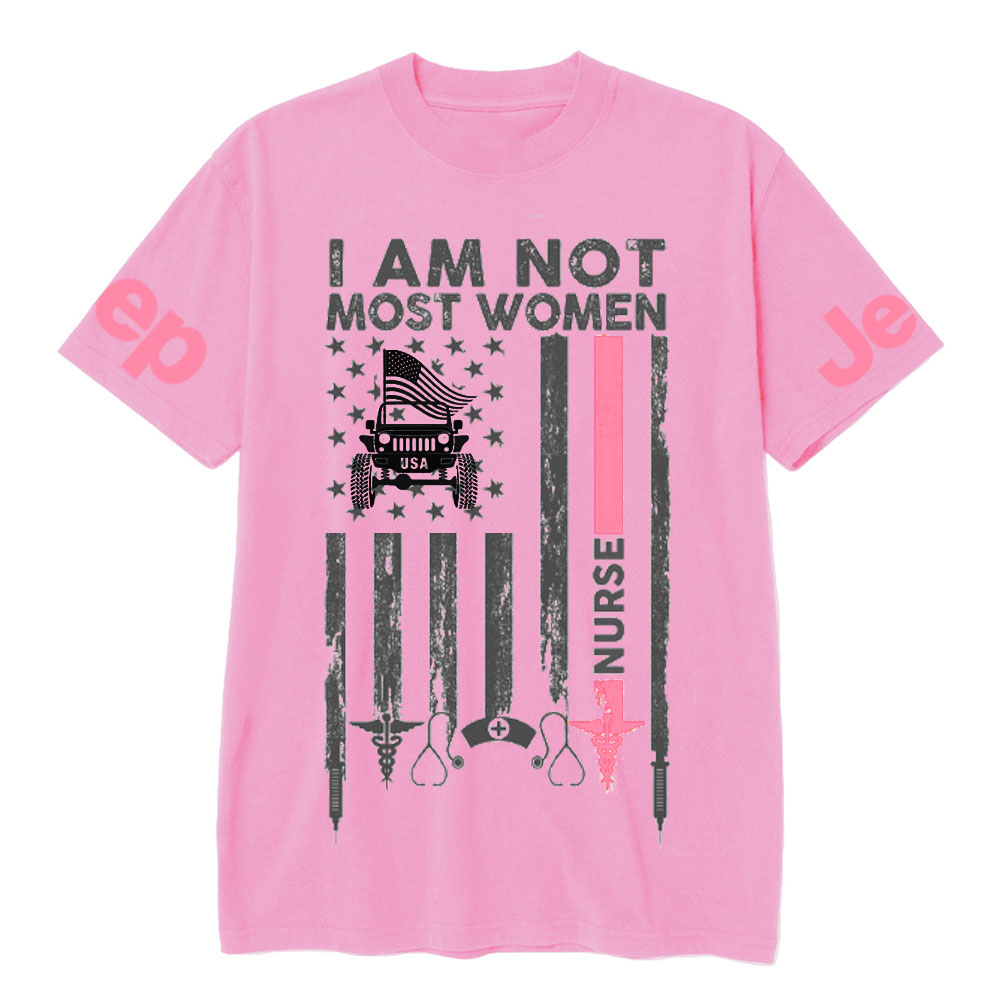 I Am Not Most Women Nurse Jp Flag T-shirt