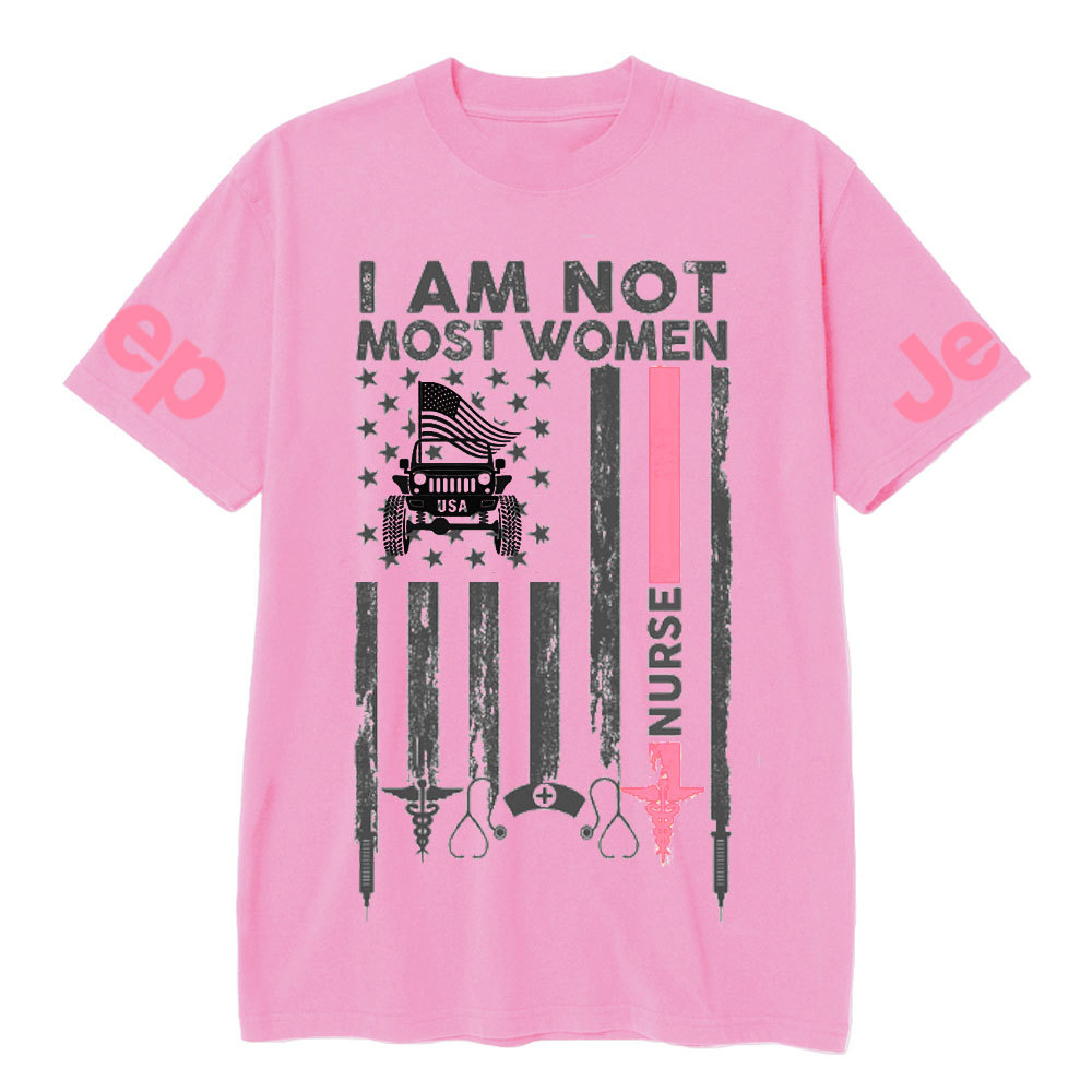 I Am Not Most Women Nurse Jp Flag T-shirt