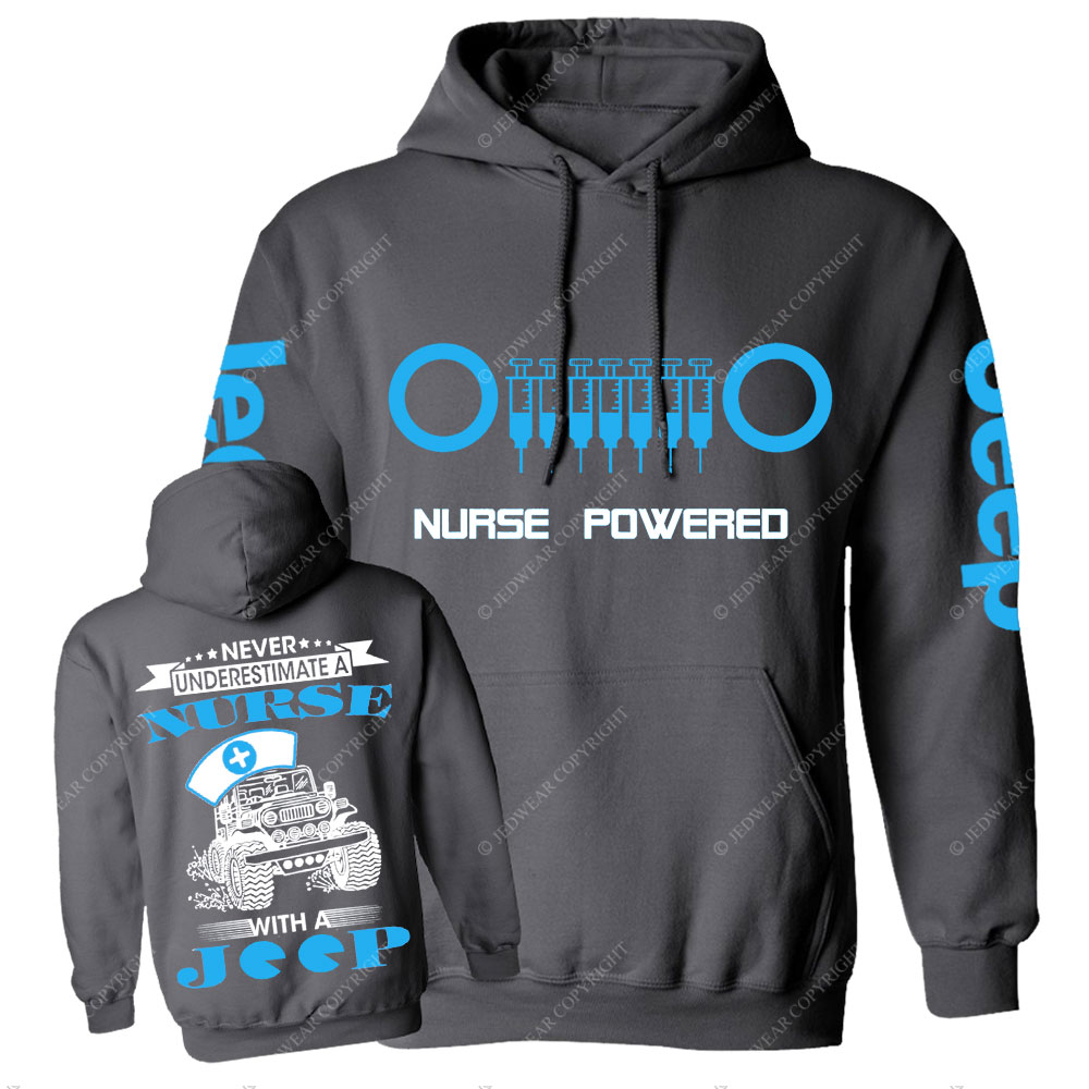 Needle Grille Nurse Power Never Underestimate a Nurse with a Jp Casual Hoodie