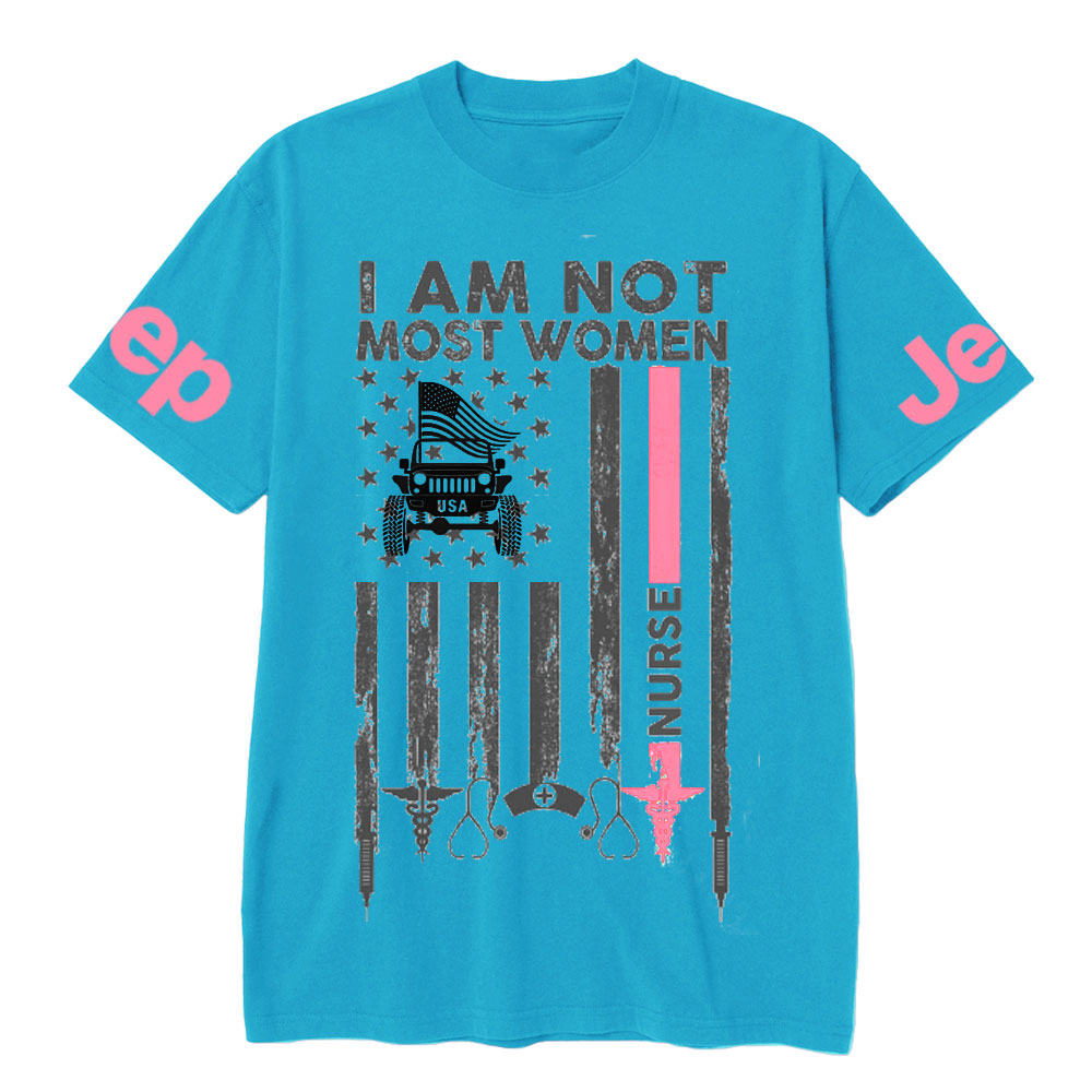 I Am Not Most Women Nurse Jp Flag T-shirt