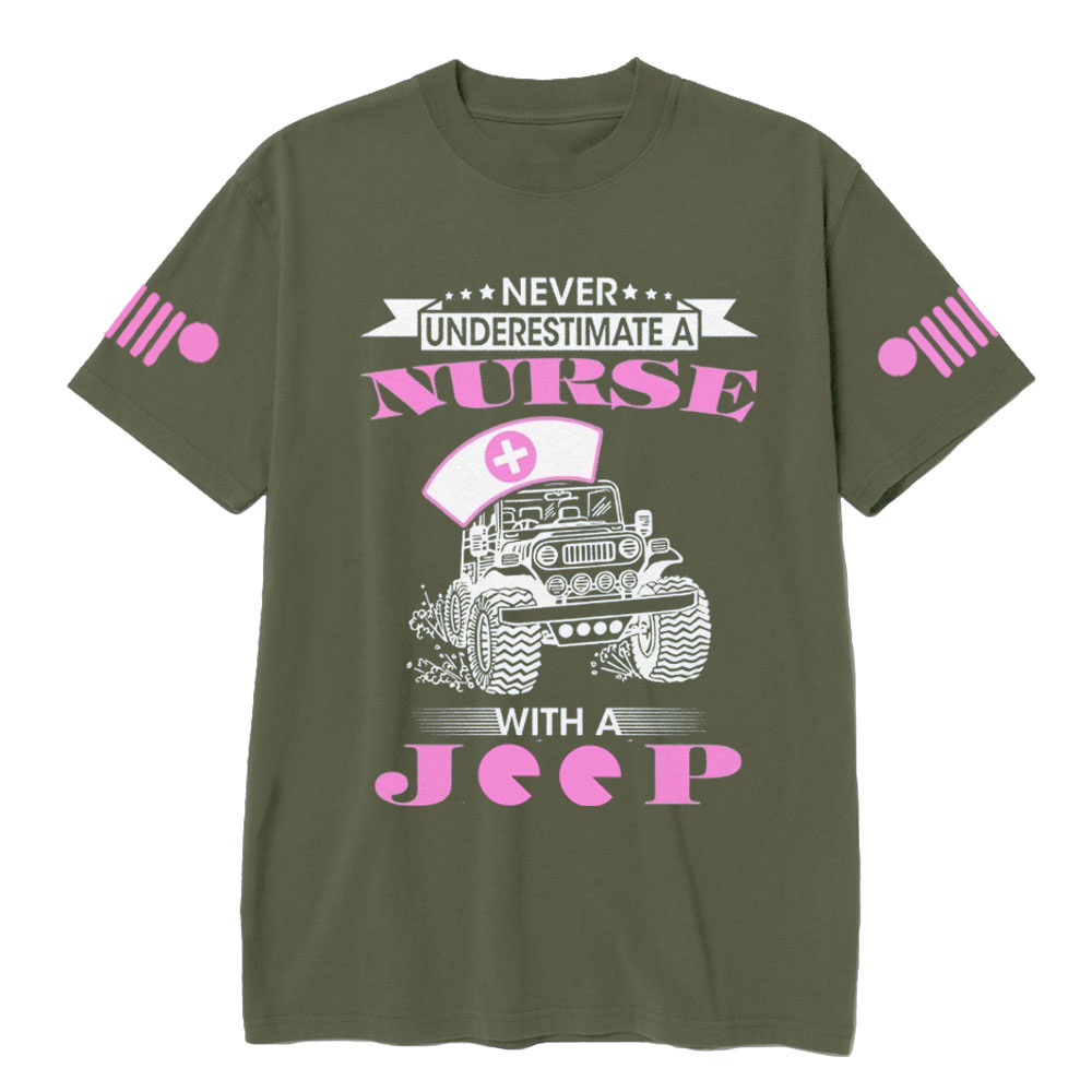Never Underestimate a Nurse with a Jp T-Shirt