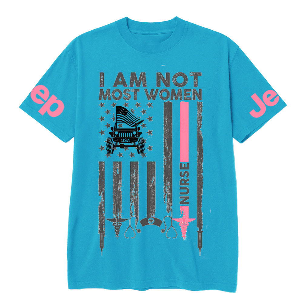 I Am Not Most Women Nurse Jp Flag T-shirt