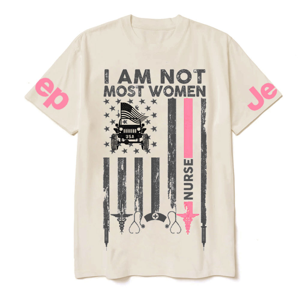 I Am Not Most Women Nurse Jp Flag T-shirt