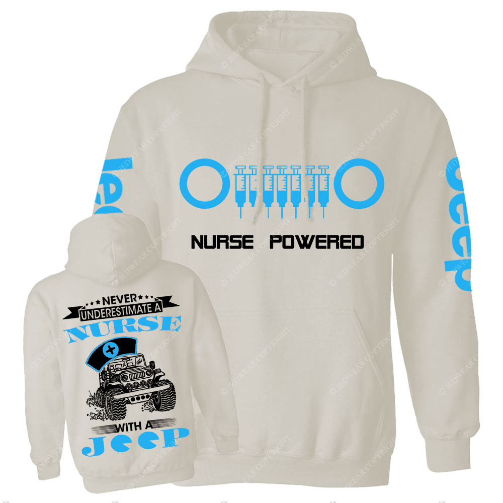 Needle Grille Nurse Power Never Underestimate a Nurse with a Jp Casual Hoodie